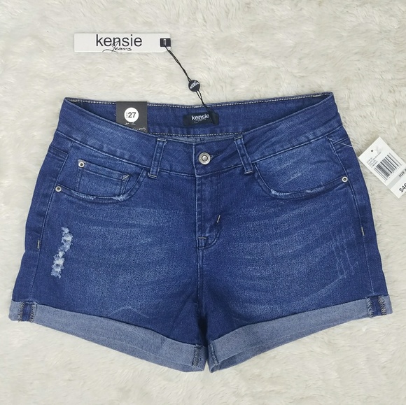Kensie Pants - *Last Chance* KENSIE Stretch Denim Jean Shorts 27